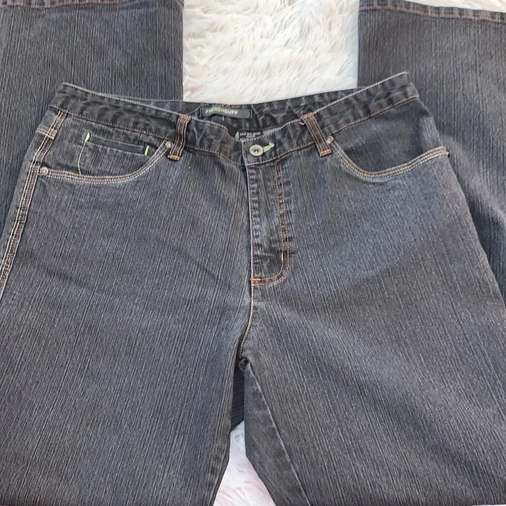 French Cuff Gray Jeans - Picture 3 of 11